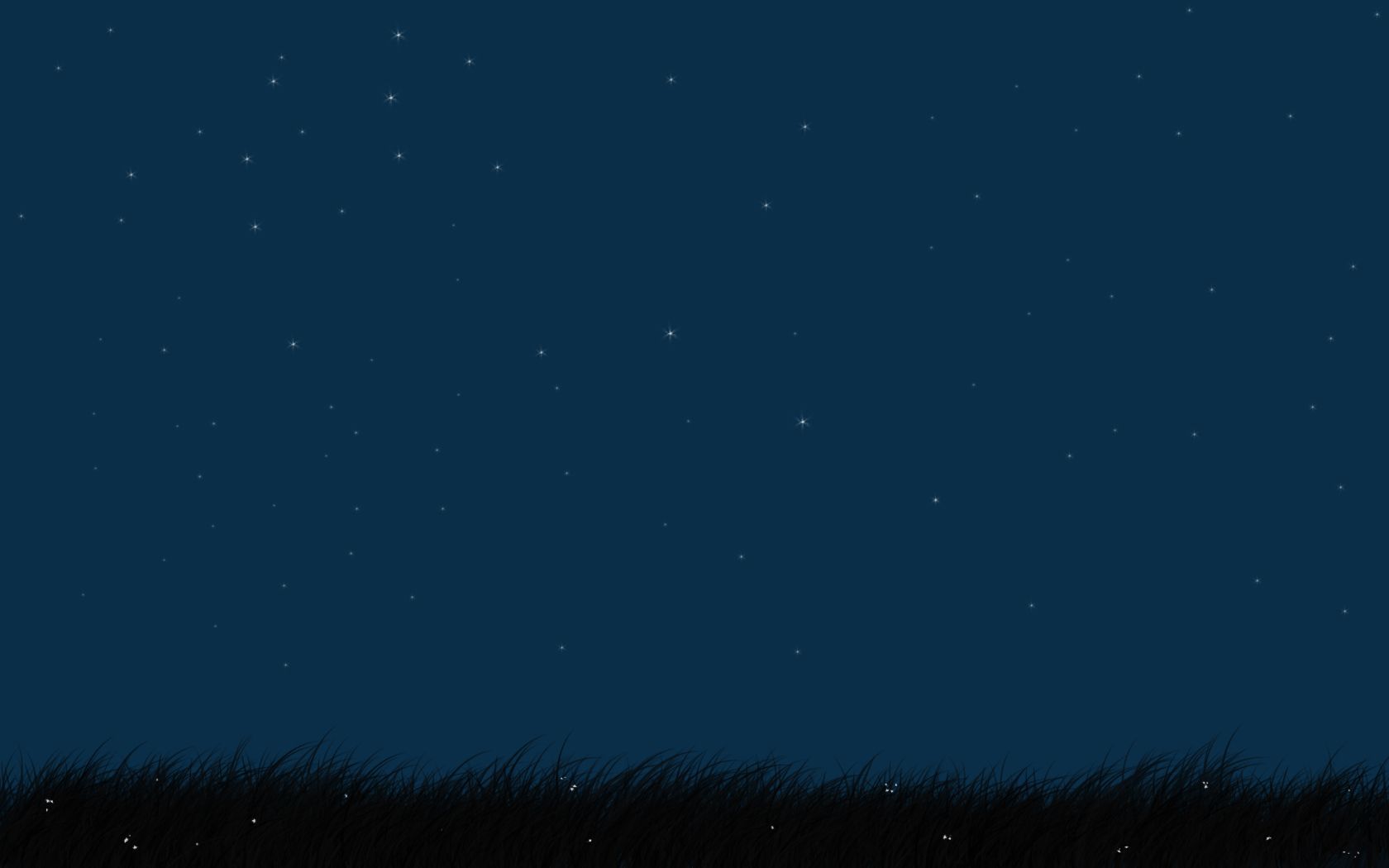 Grass and the night sky wallpaper
