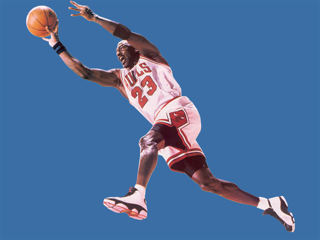Michael Jordan Blue Background HD Wallpapera High Resolution