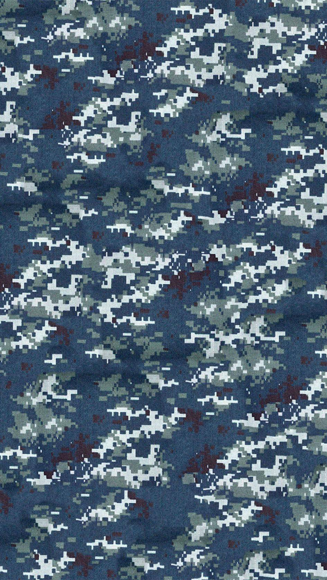 Navy Camo iPhone 5 Wallpaper (640x1136)
