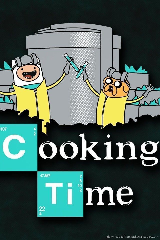 Download Breaking Bad Adventure Time Style Wallpaper For iPhone 4
