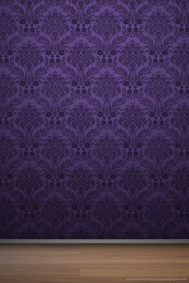Download Decorative Purple Wallpaper With Wooden Floor Wallpaper ...