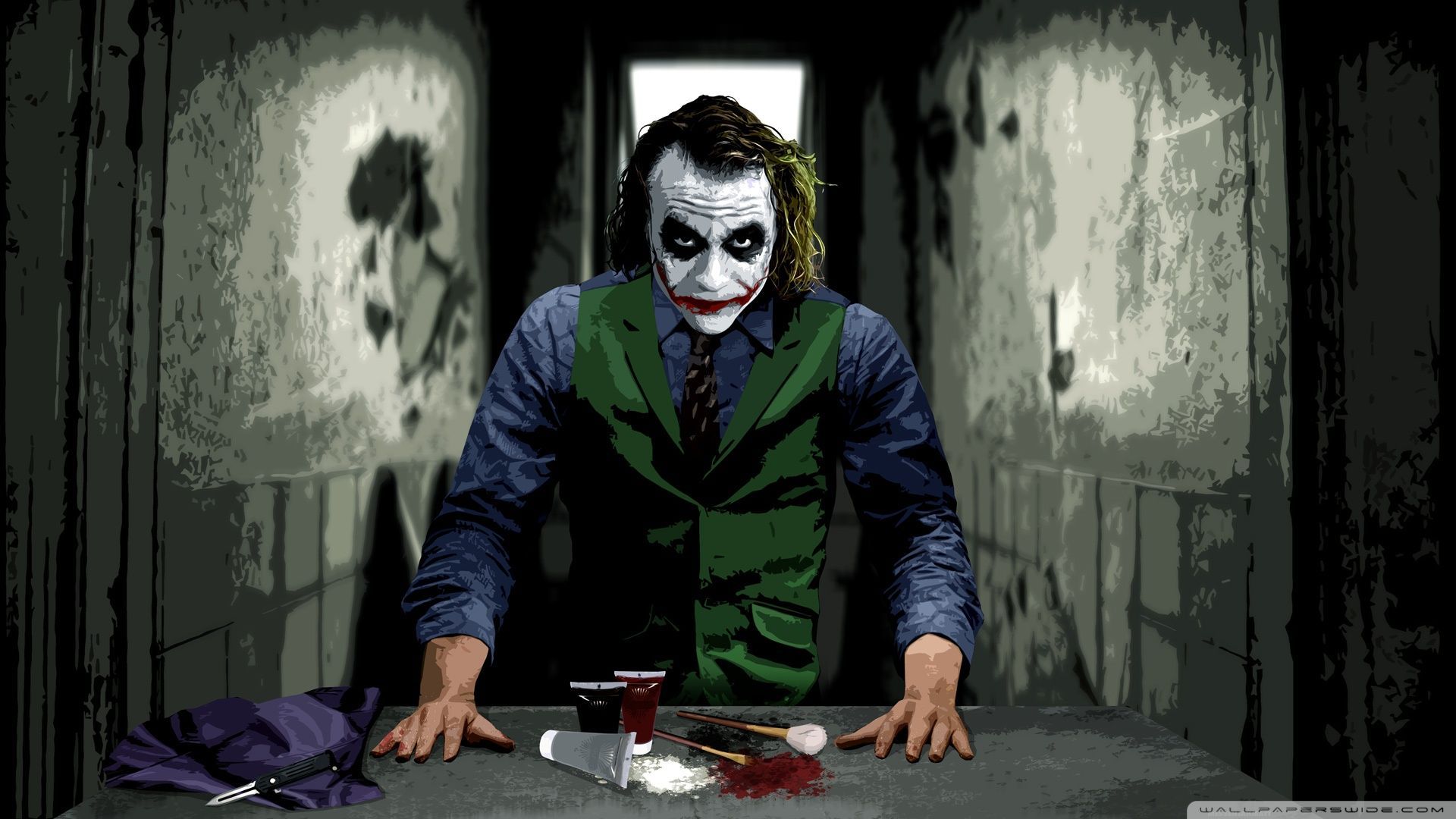 Joker Mask Heath Ledger 8K Wallpaper #4.2214