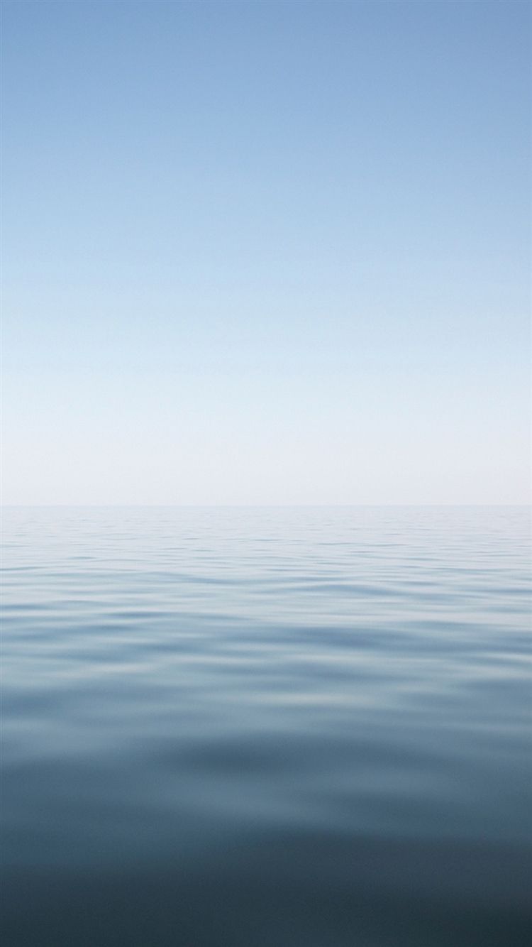 Nature Calm Ocean Skyline Landscape iPhone 6 Wallpaper Download ...