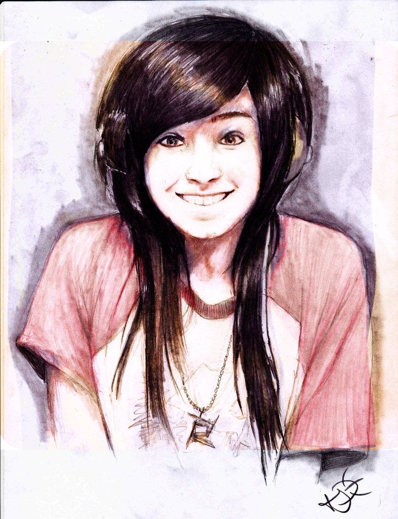 Christina Grimmie Smiling Sketch by EmoHoodieDude on DeviantArt
