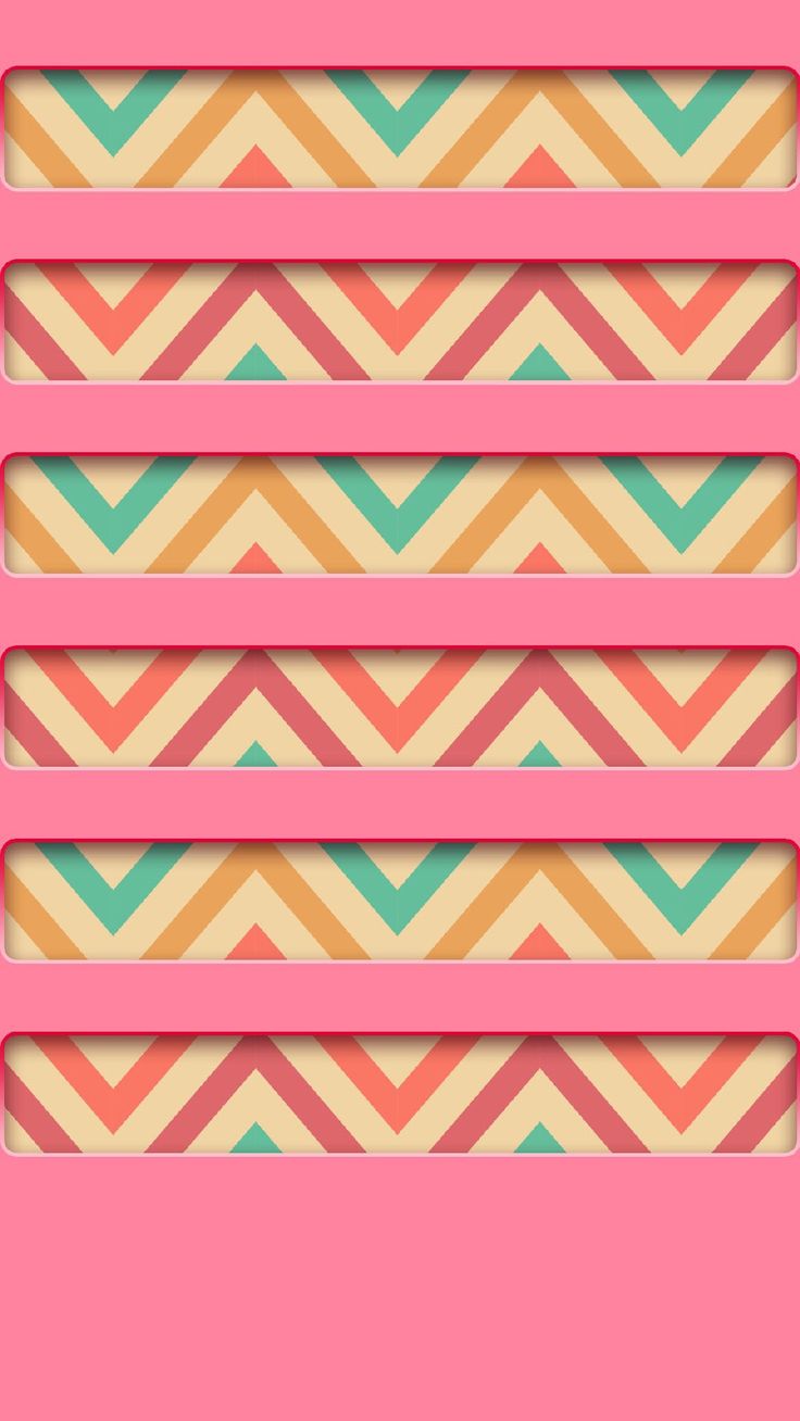 TAP AND GET THE FREE APP Shelves Colorful Zigzag Stripes Pink