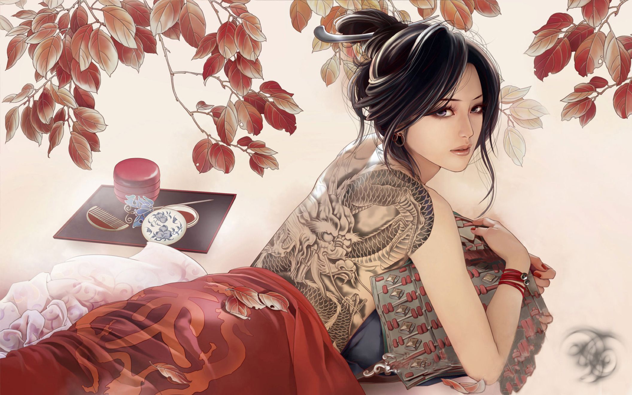 Anime Girl Tattoos Desktop Wallpaper Desktop HD Wallpaper