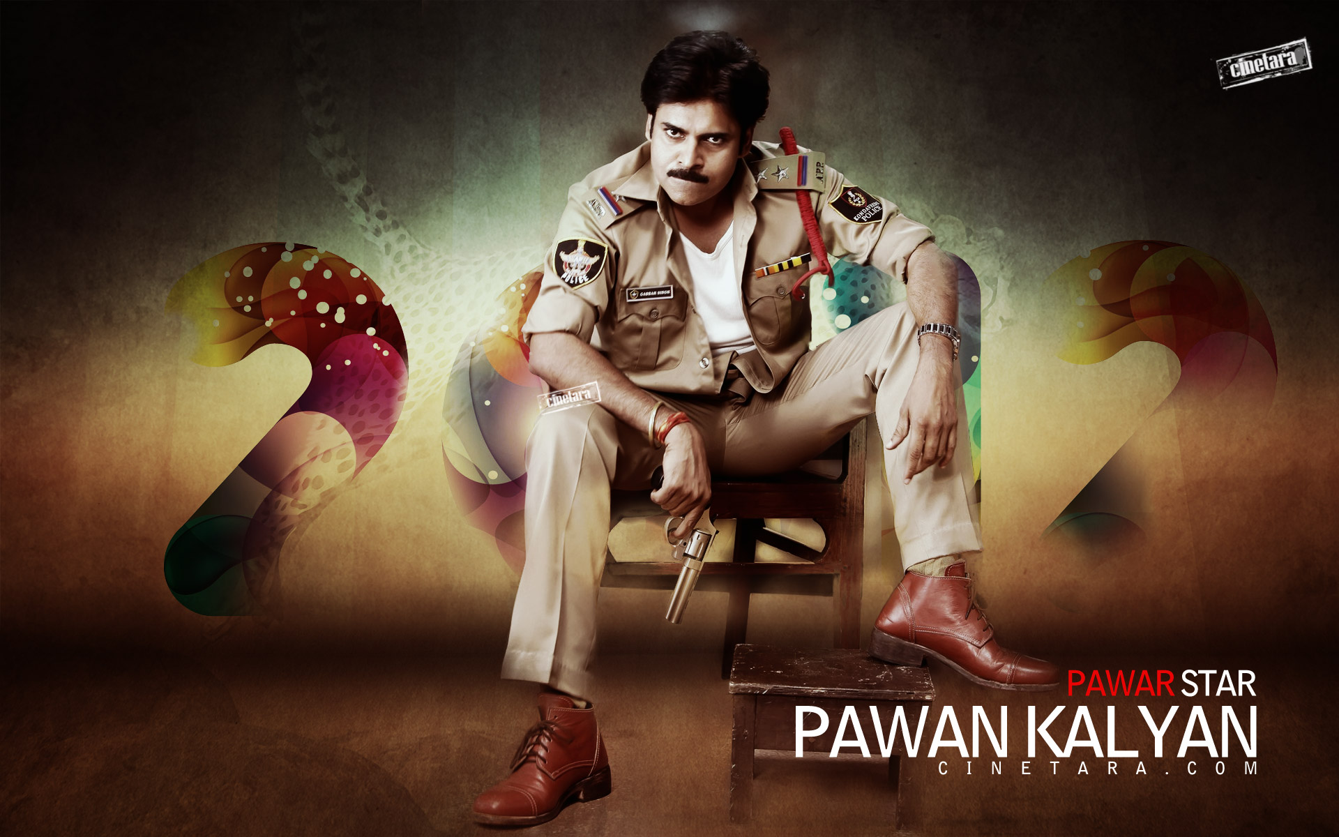 Power Star Pawan Kalyan as Gabbarsingh | Cinetara Pawan Kalyan ...