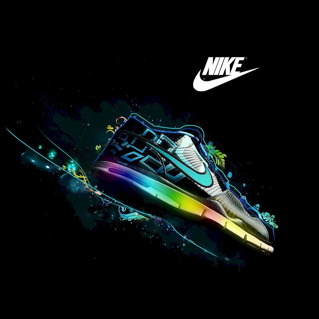 Nike Shoe iPad Wallpaper 1024 x 1024 - Logos / Brands Backgrounds