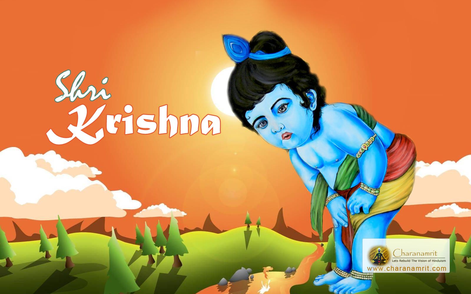 Shri Devkinandan Bal Krishna beautiful 3D HD Wallpaper for free ...