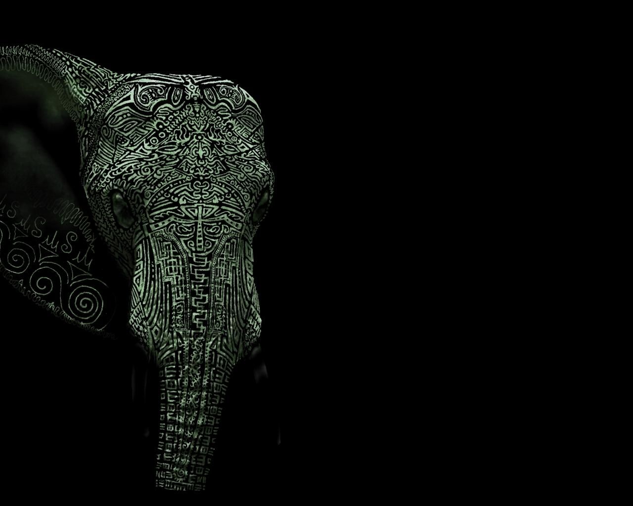 Download Elephant The Free Tattoo Wallpaper 1280x1024 | Full HD ...