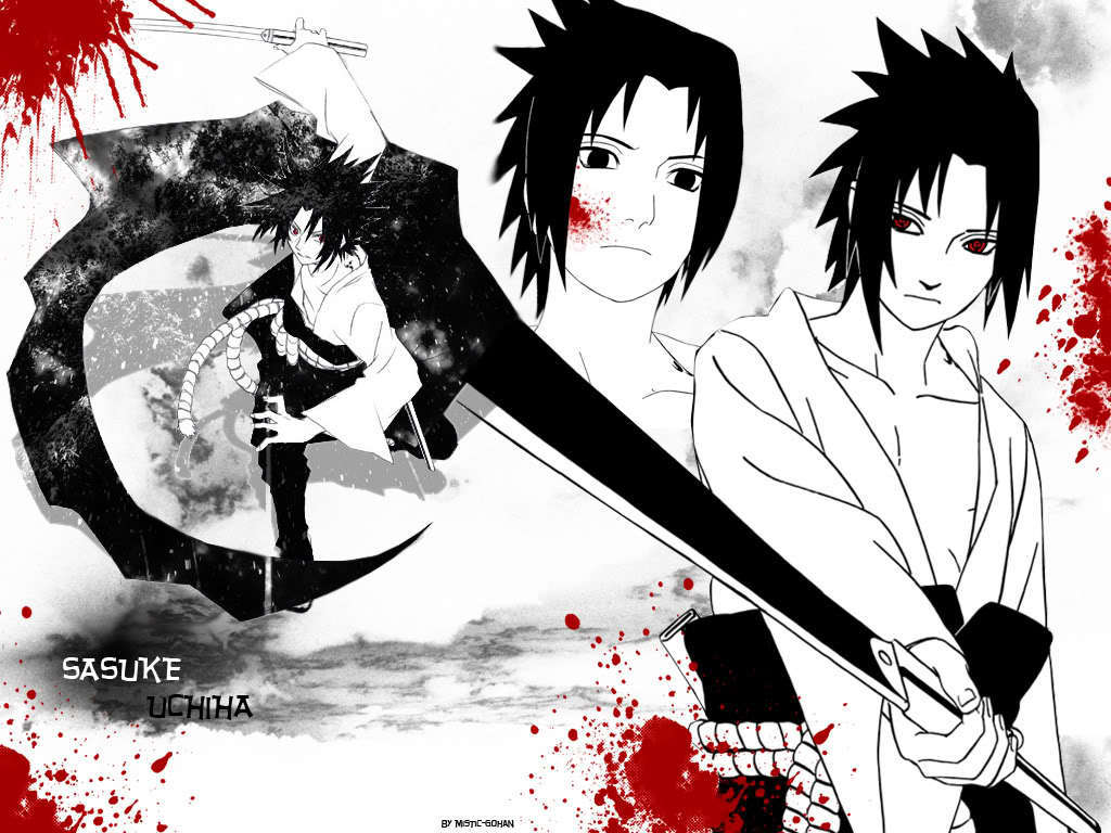8064) Naruto Shippuden Sasuke Desktop Background Wallpaper ...