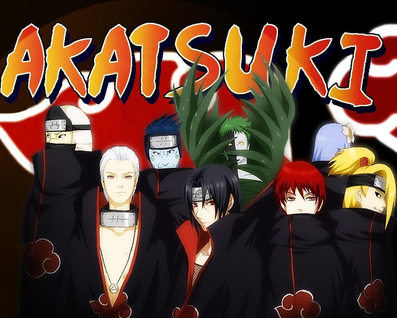 7980) Naruto Shippuden Akatsuki Widescreen Background Wallpaper ...