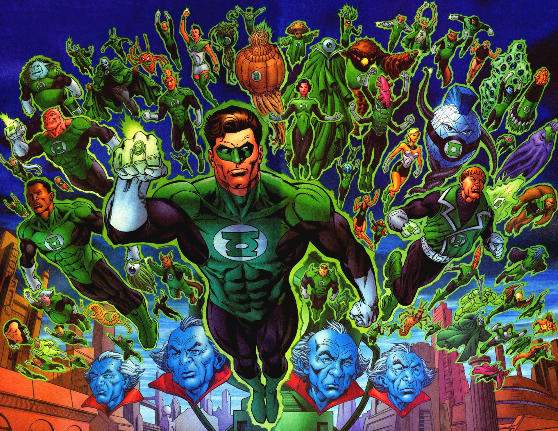 Green Lantern Corps desktop wallpaper