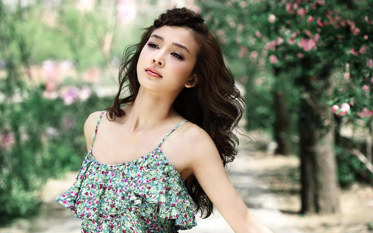 Floral dress graceful beauty photo HD wallpaper 7 － Chinese Girls ...