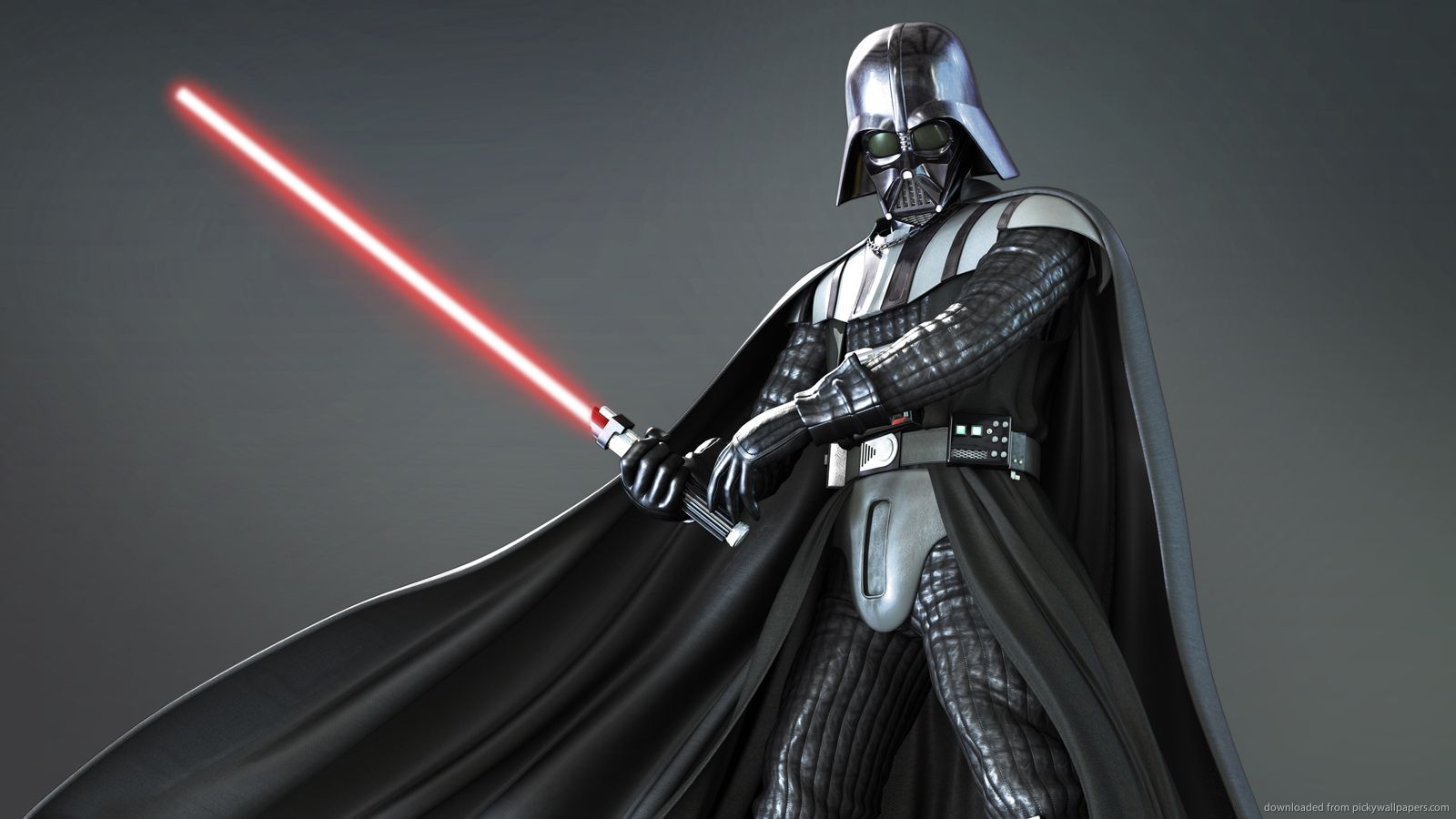 Download 1600x900 Darth Vader 3D Render Wallpaper