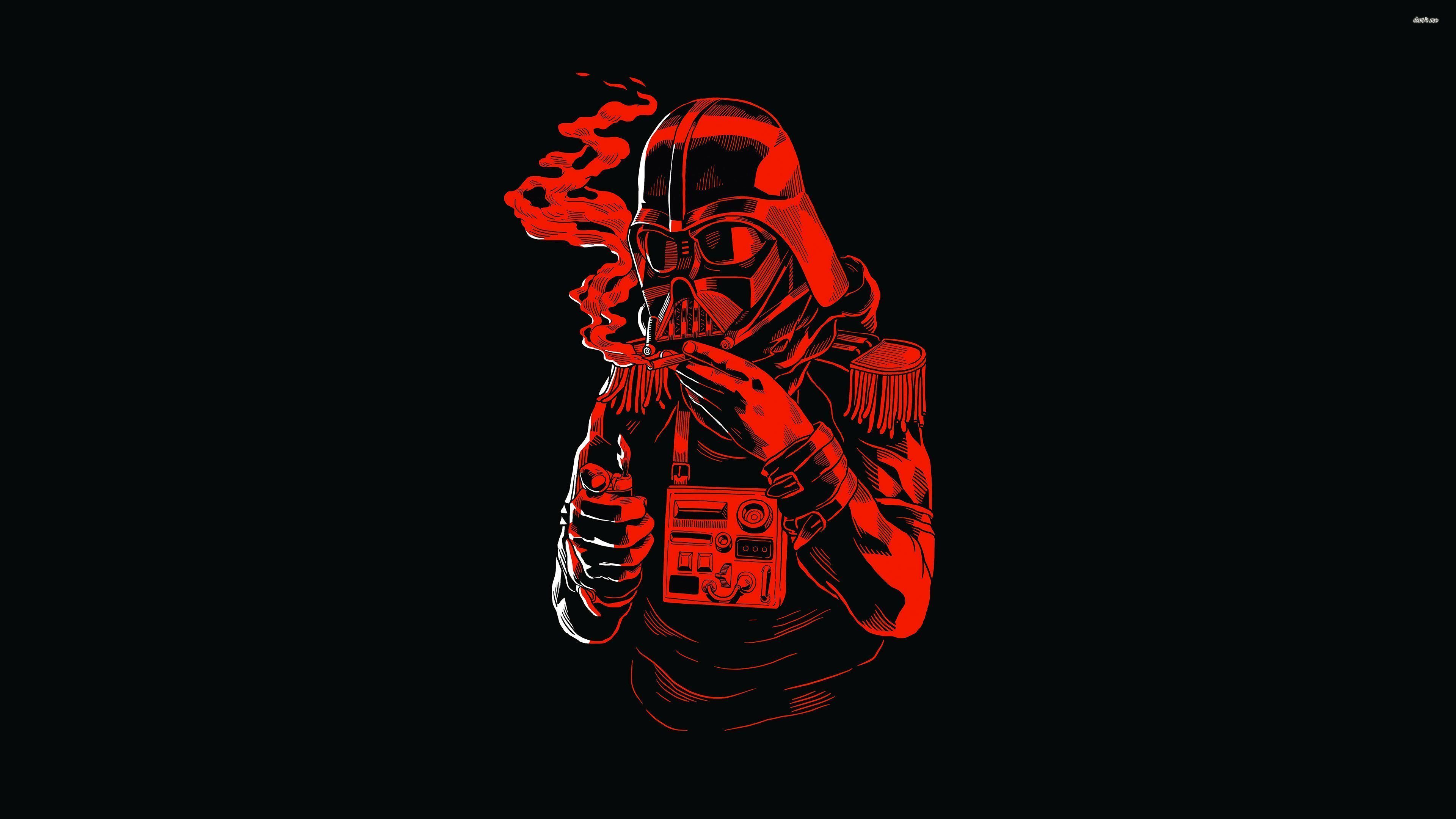 Red Darth Vader smoking wallpaper - Movie wallpapers - #44694
