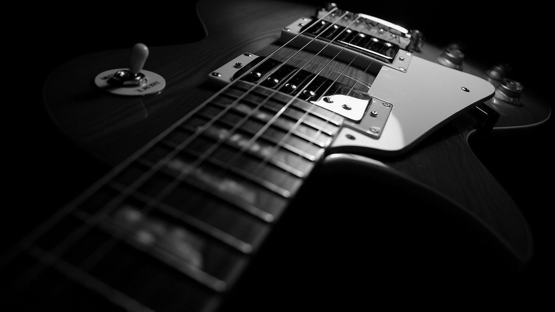 Black And White Guitar Wallpapers Group (69+)