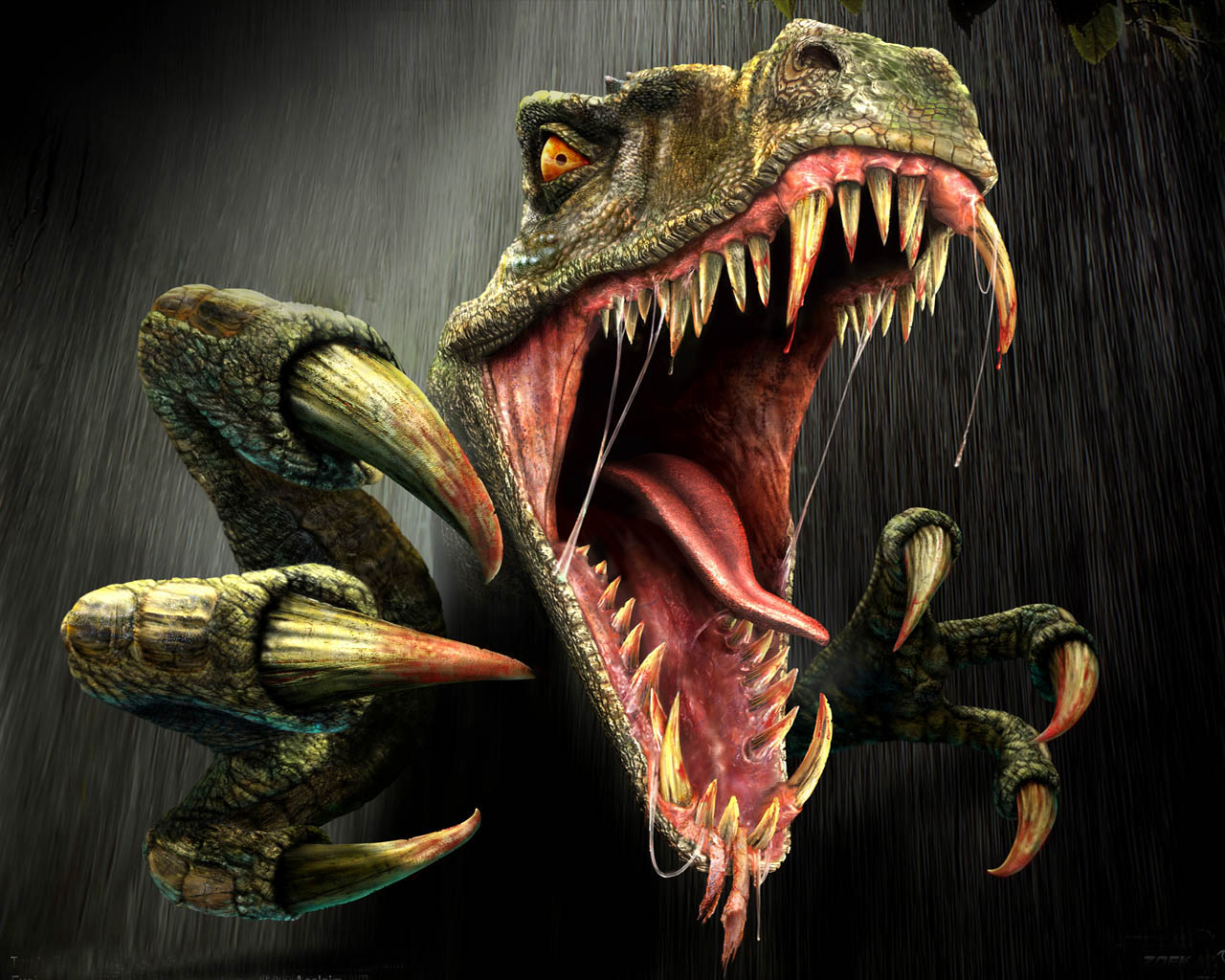 Velociraptor attack wallpaper from Other wallpapers