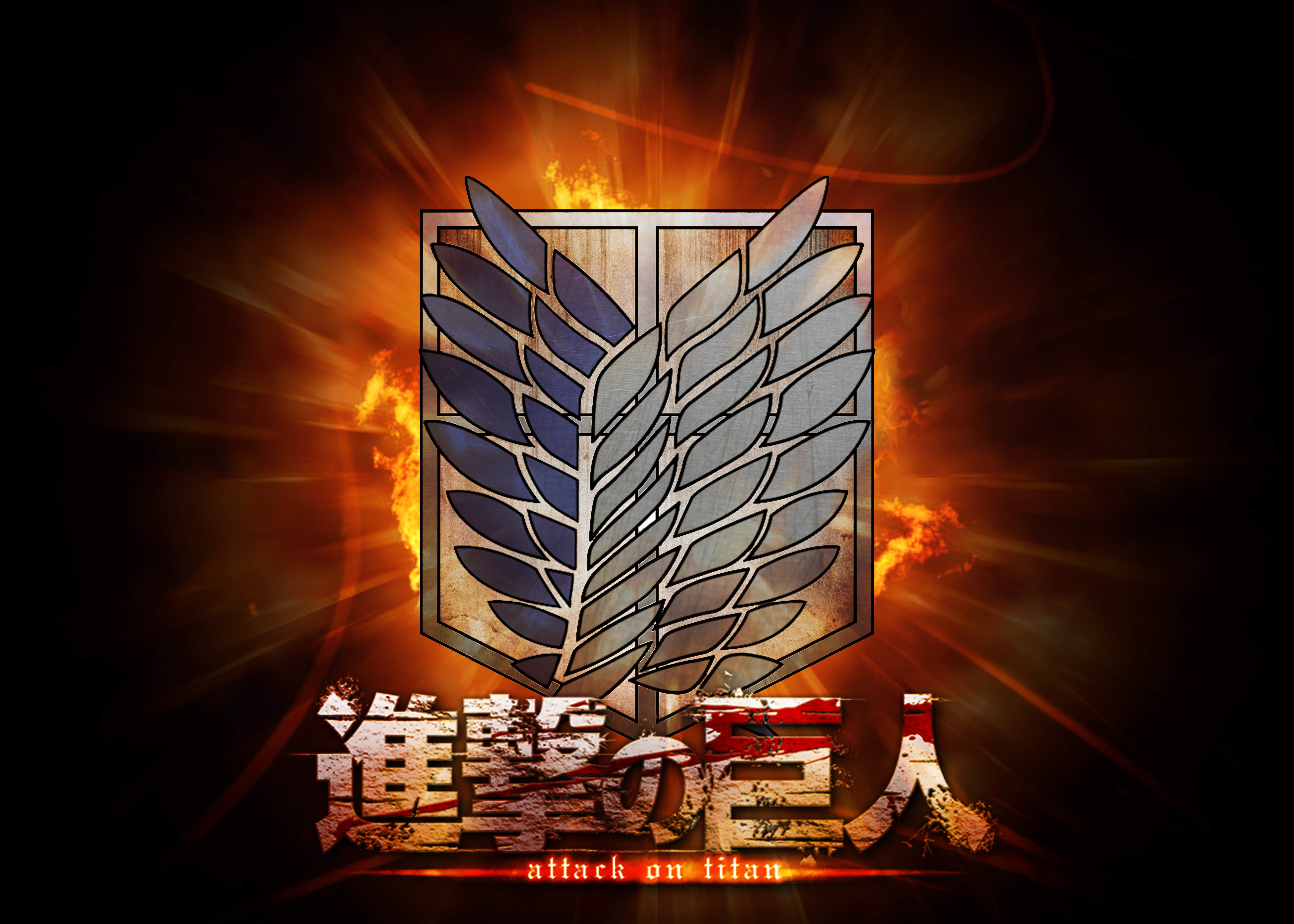 HD Attack On Titan Scouting Legion Logo Wallpaper Ultra HD