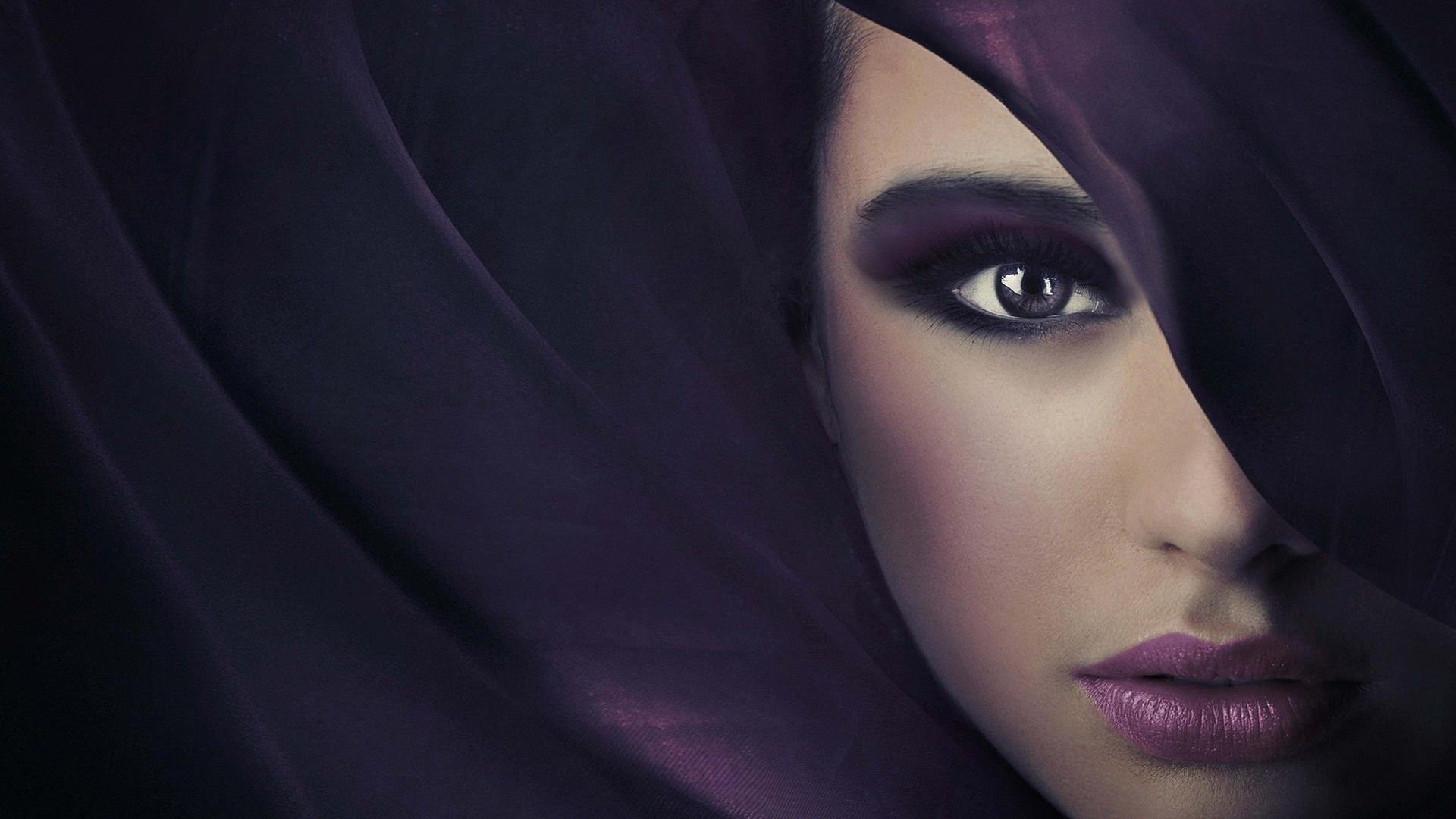 Eyes purple fashion model lip wallpaper | 1920x1080 | 189942 ...