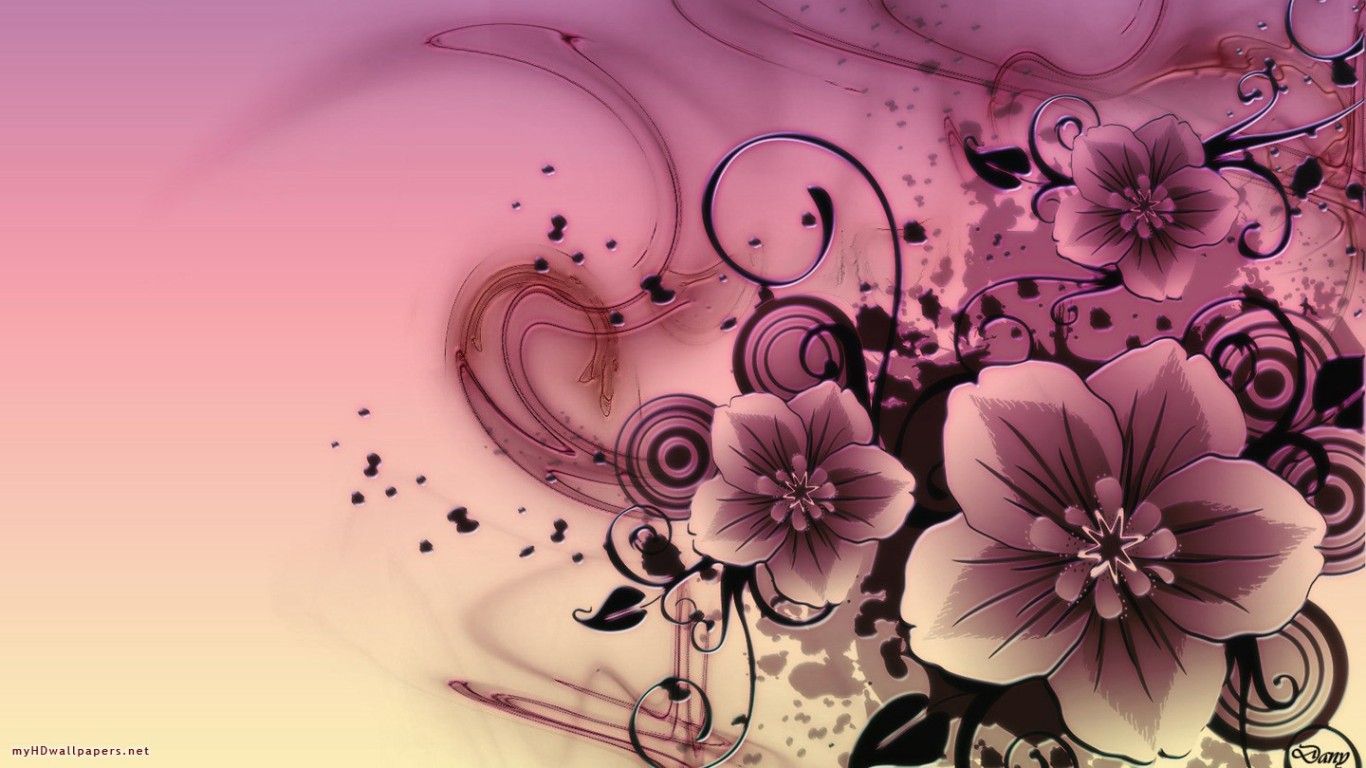 Download Abstract Pink Flowers Wallpaper | Full HD Wallpapers