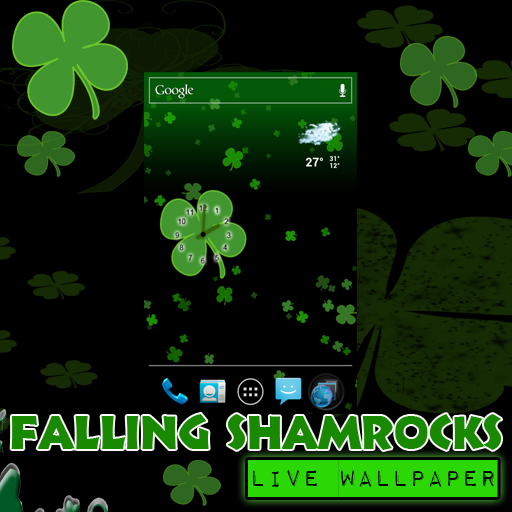 Amazon.com: Live Wallpaper - Falling Shamrocks St Patricks Day ...