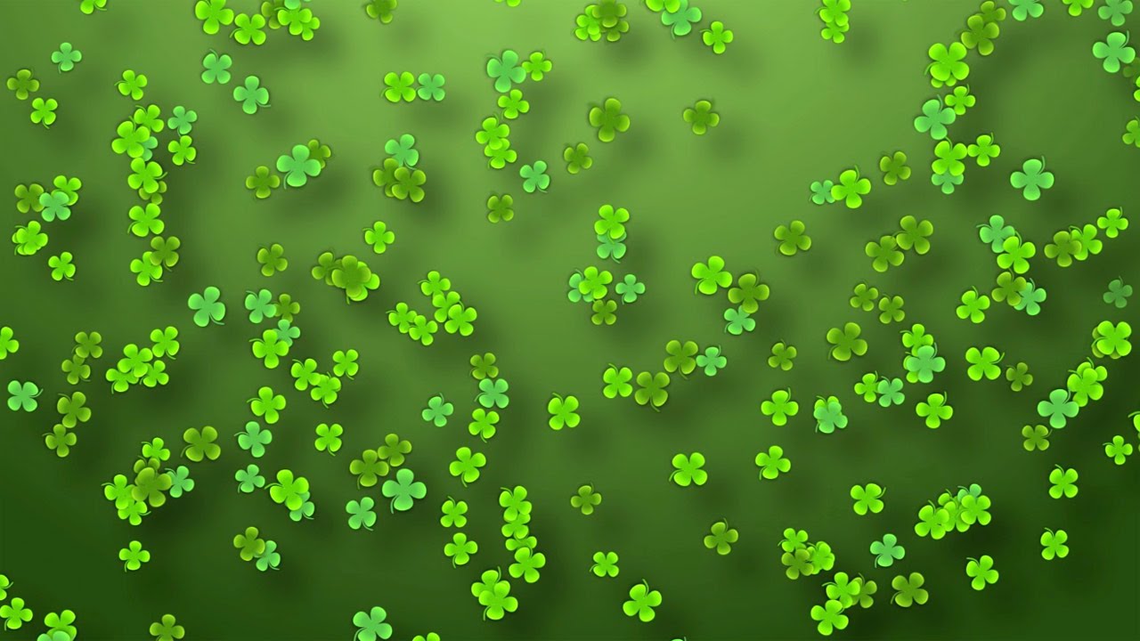 Free St. Patrick's Day Background Loop - Green Shamrocks - YouTube