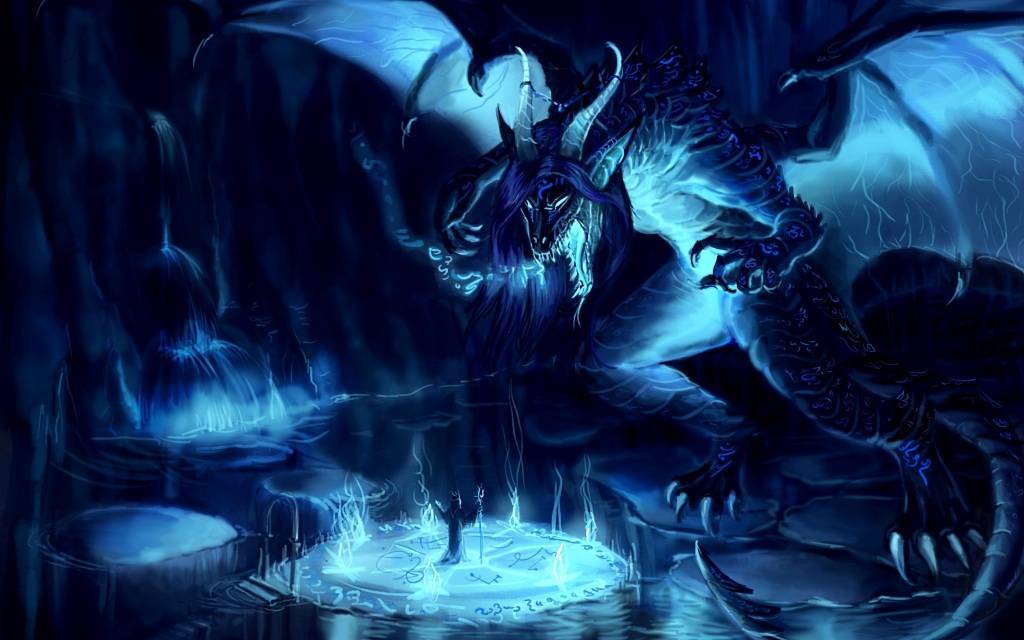 unknown blue dragon - Dragons Wallpaper