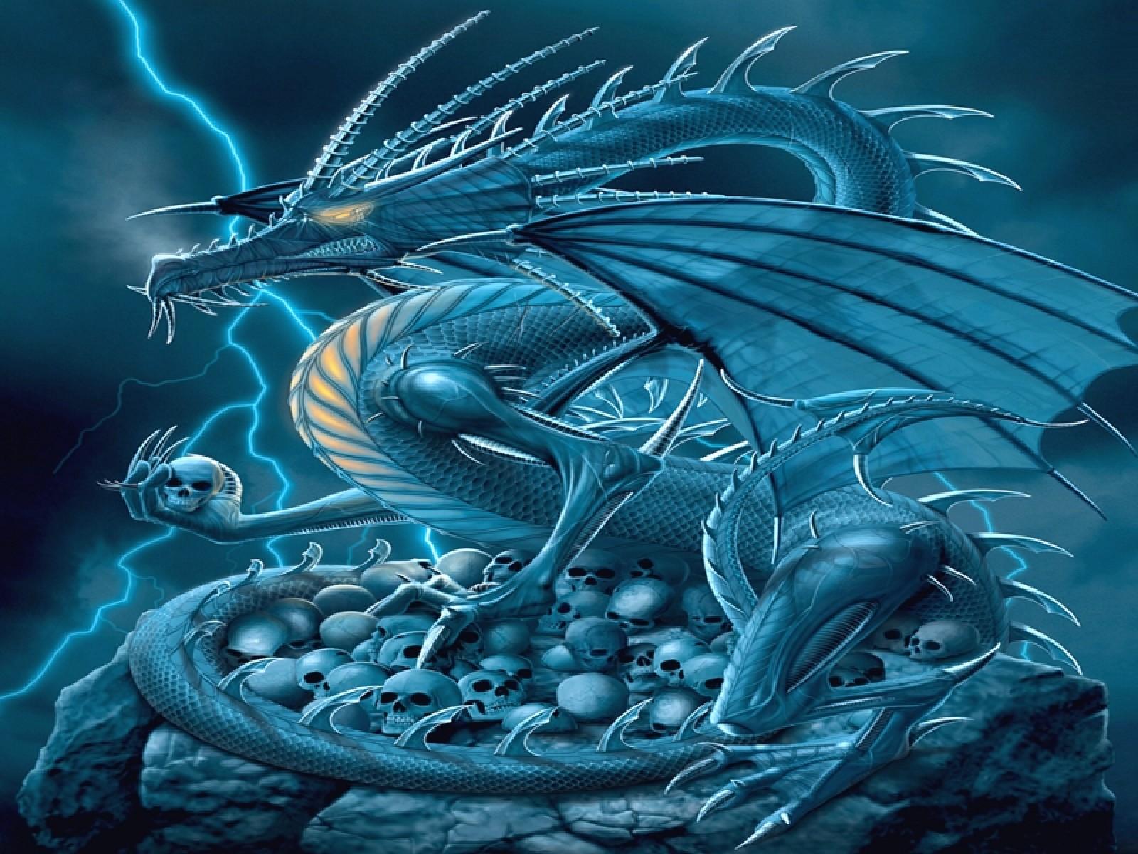 Cool Blue Dragon Wallpaper Animal Backgrounds | HD Wallpapers Range