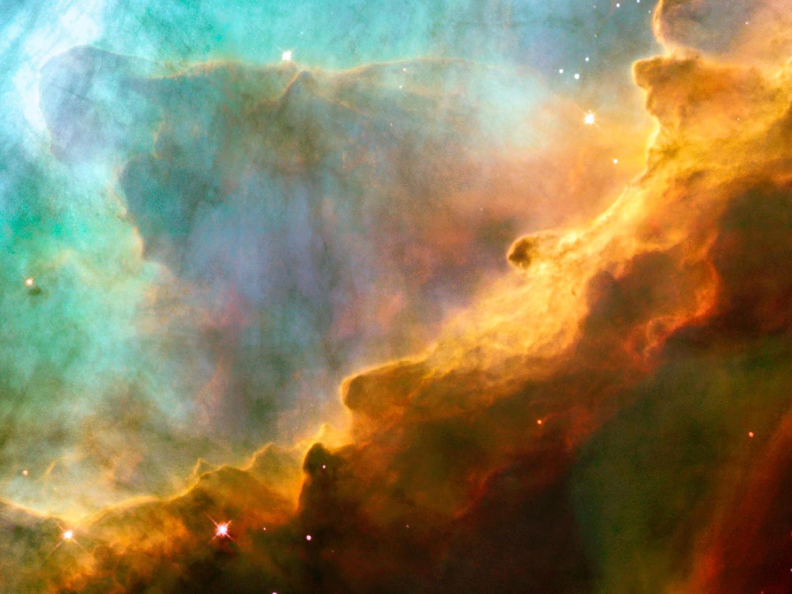 A Perfect Storm of Turbulent Gases in Omega Nebula M17 Space