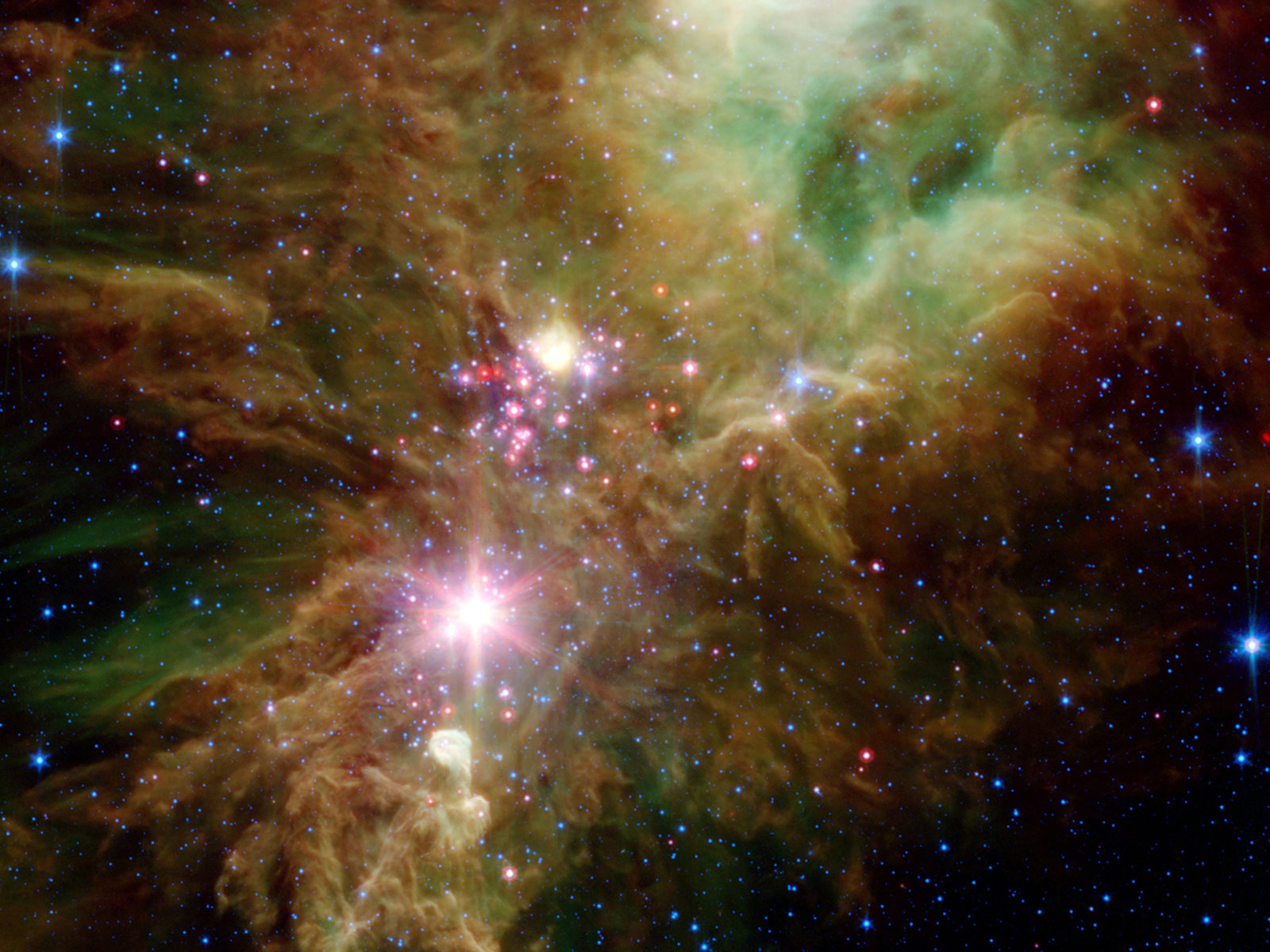The Snowflake Cluster and the Cone Nebula NGC 2264 < Space < Life ...