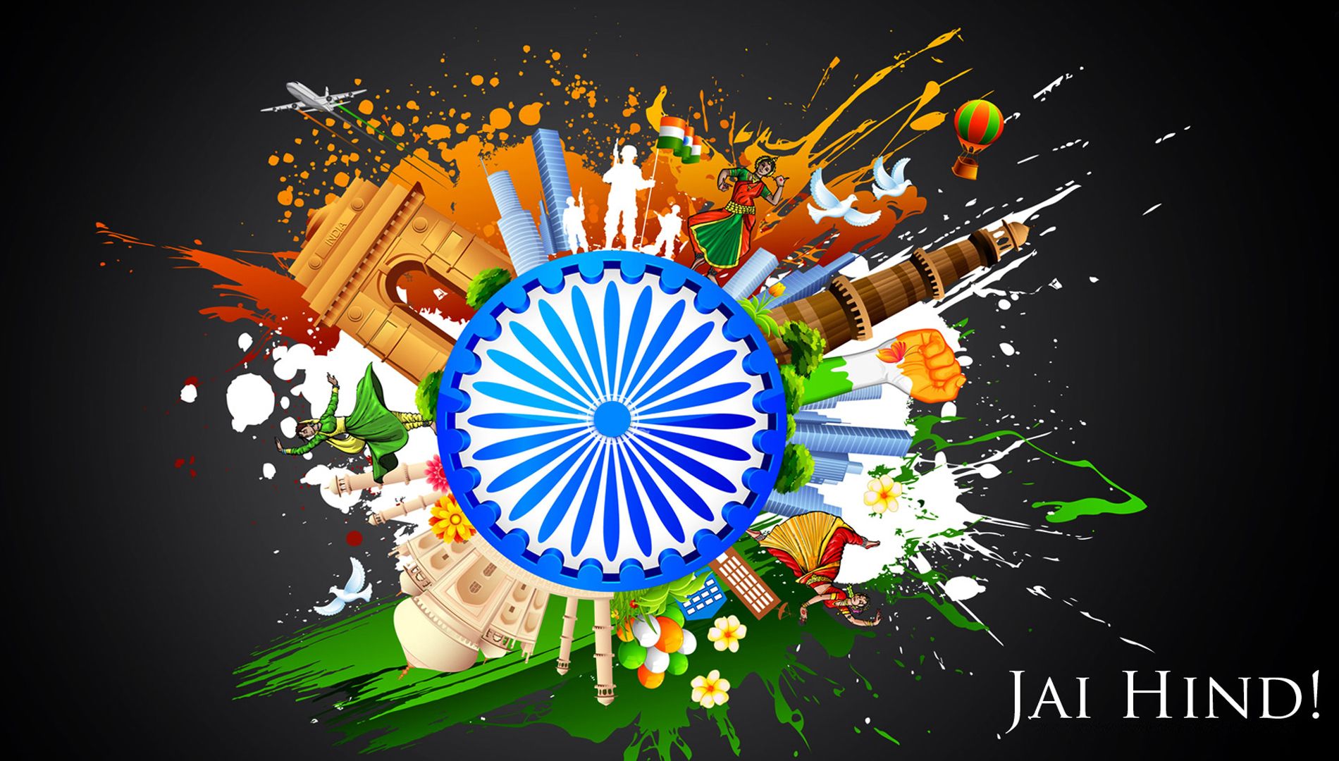 Free Independence Day 2015 wishes wallpapers Download India