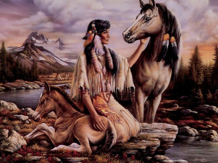 Native American Horses | Native American Wallpapers, Paintings ...