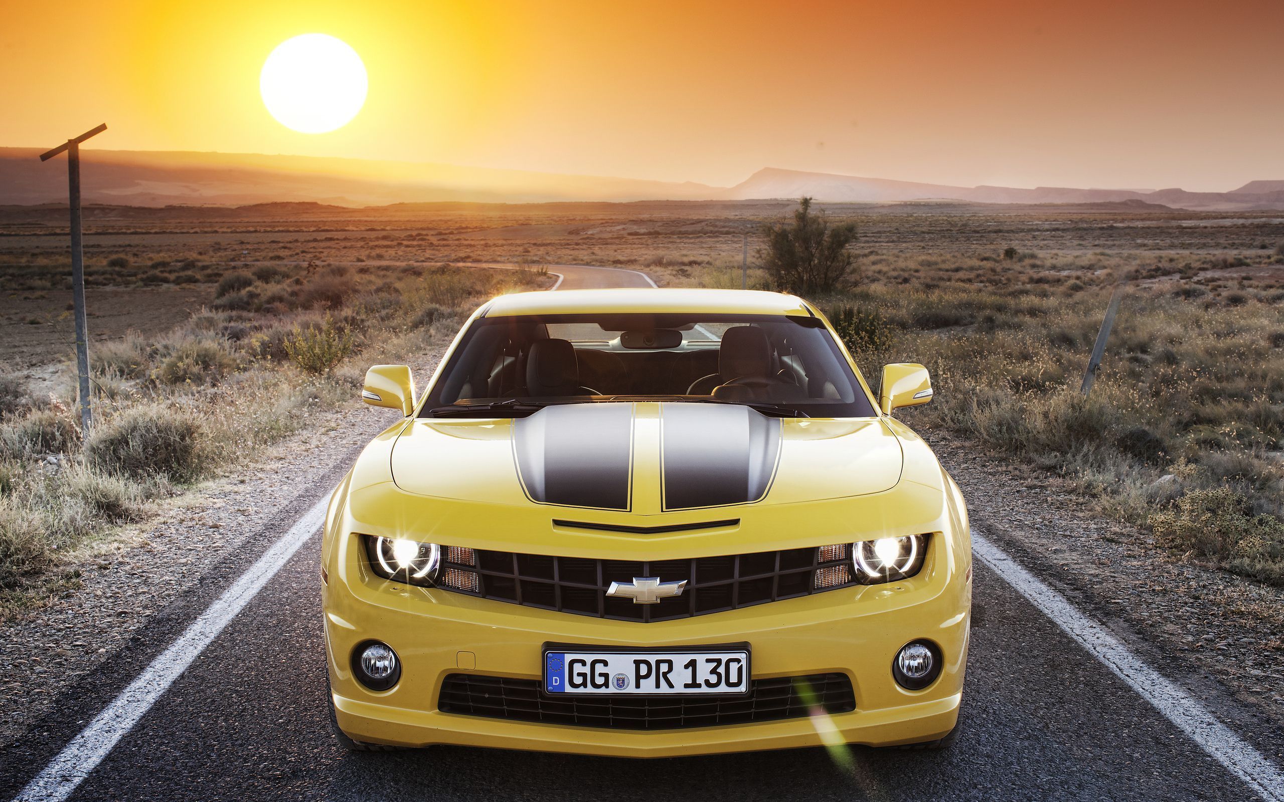 Chevrolet Camaro Wallpaper Yellow - image