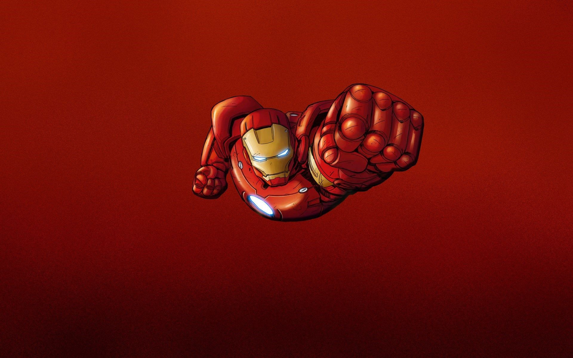 Iron Man Red Minimalism HD Wallpaper - FreeWallsUp