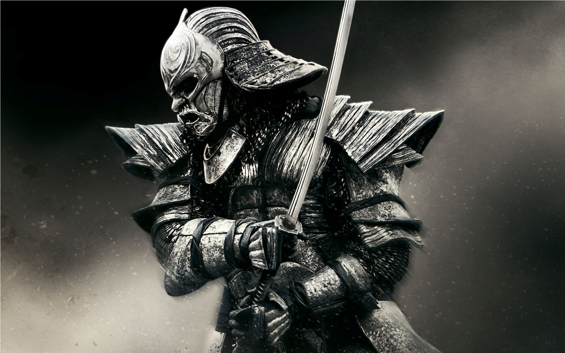 Ronin Samurai, warrior, armor, sword, mask Image Wallpaper