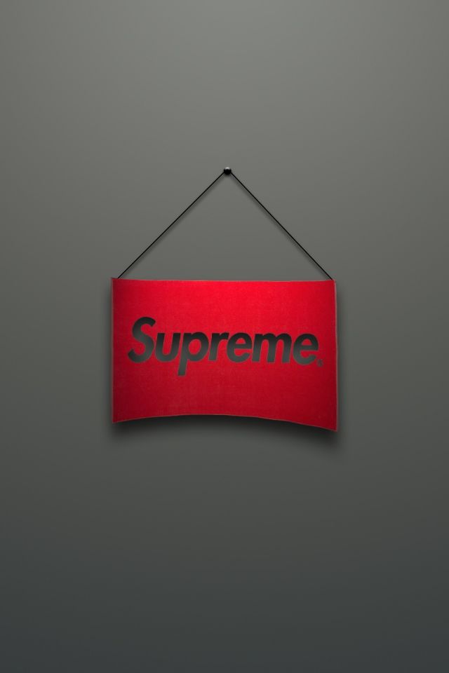 Download Wallpaper 640x960 Supreme, Logo, Red, Minimalism iPhone