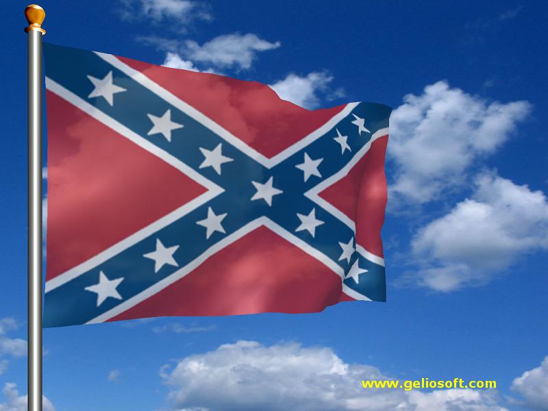 Animated Confederate Flag Screen Saver and Free Desktop Background