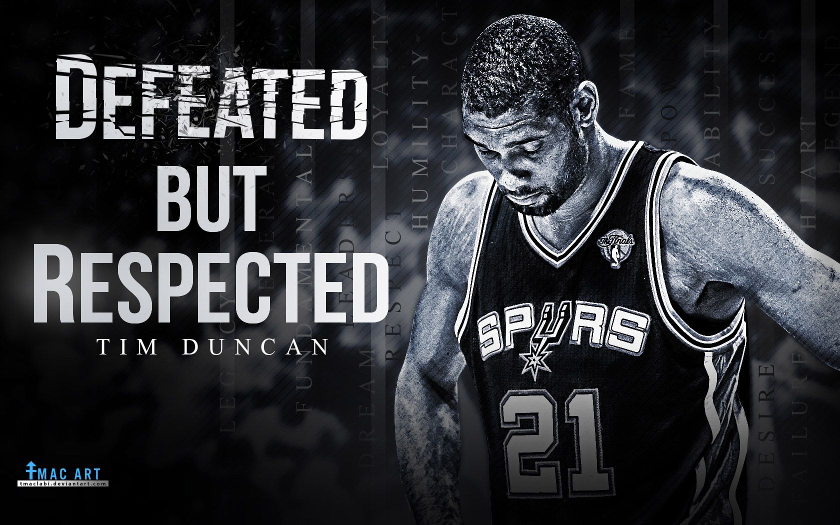 Tim Duncan Defeated But Respected 1680×1050 Wallpaper | Basketball ...