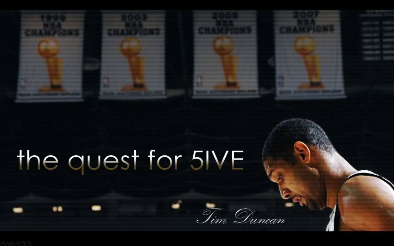magic33 wallpapers: Tim Duncan for 5IVE