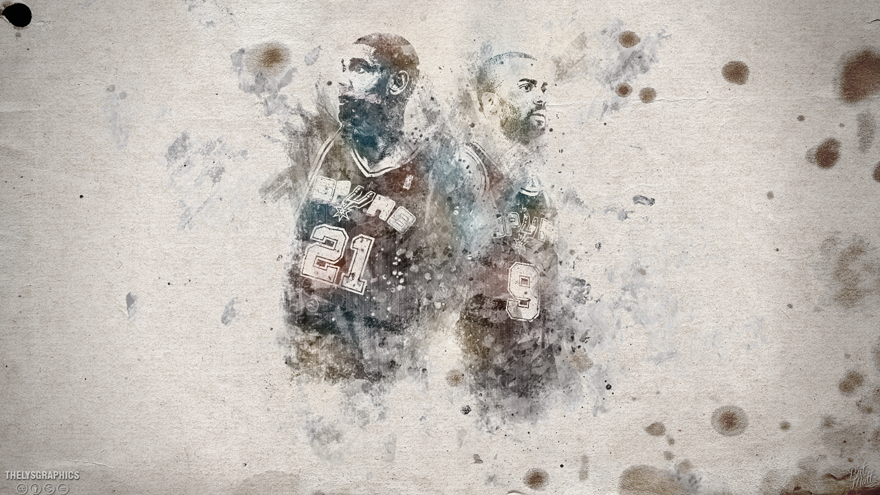 Tony Parker and Tim Duncan Spurs Wallpaper - Streetball