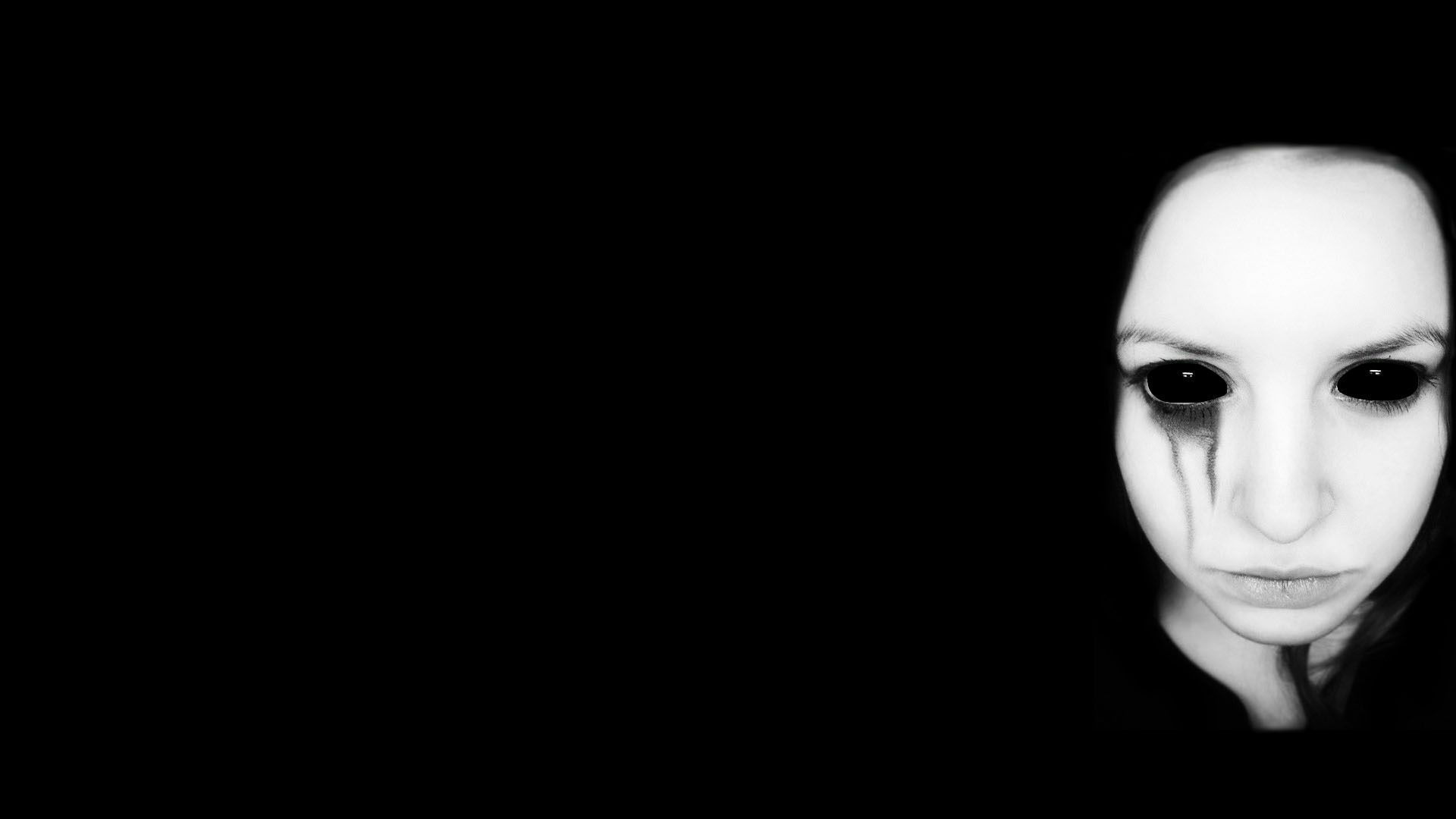 Creepy Girl With Black Eyes HD Wallpaper | 1920x1080 | ID:51110
