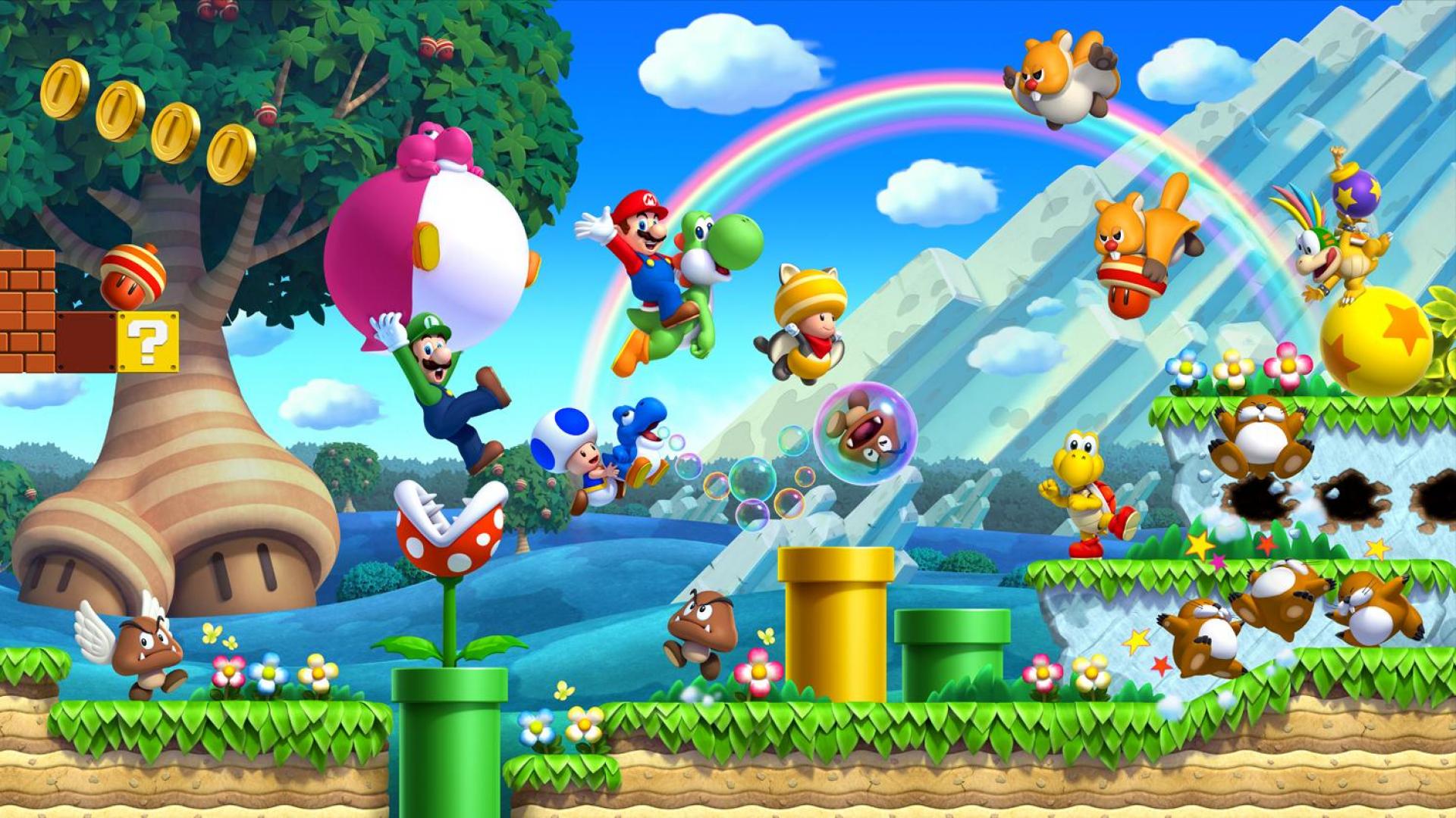 Super Mario Wii U Desktop Wallpaper