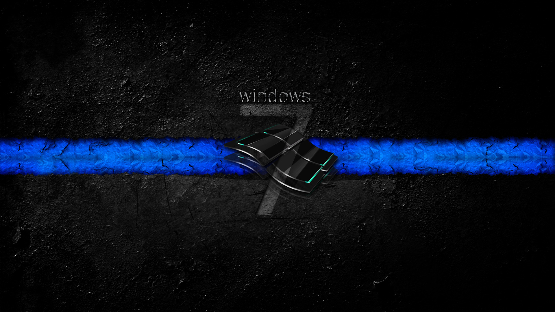 windows 7 wallpaper black and blue