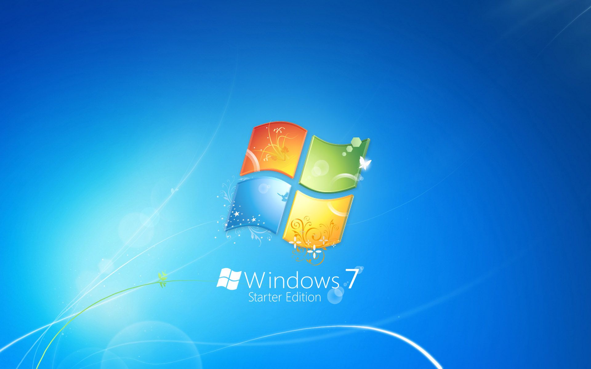 Windows 7 Starter Edition wallpaper HD. Free desktop background