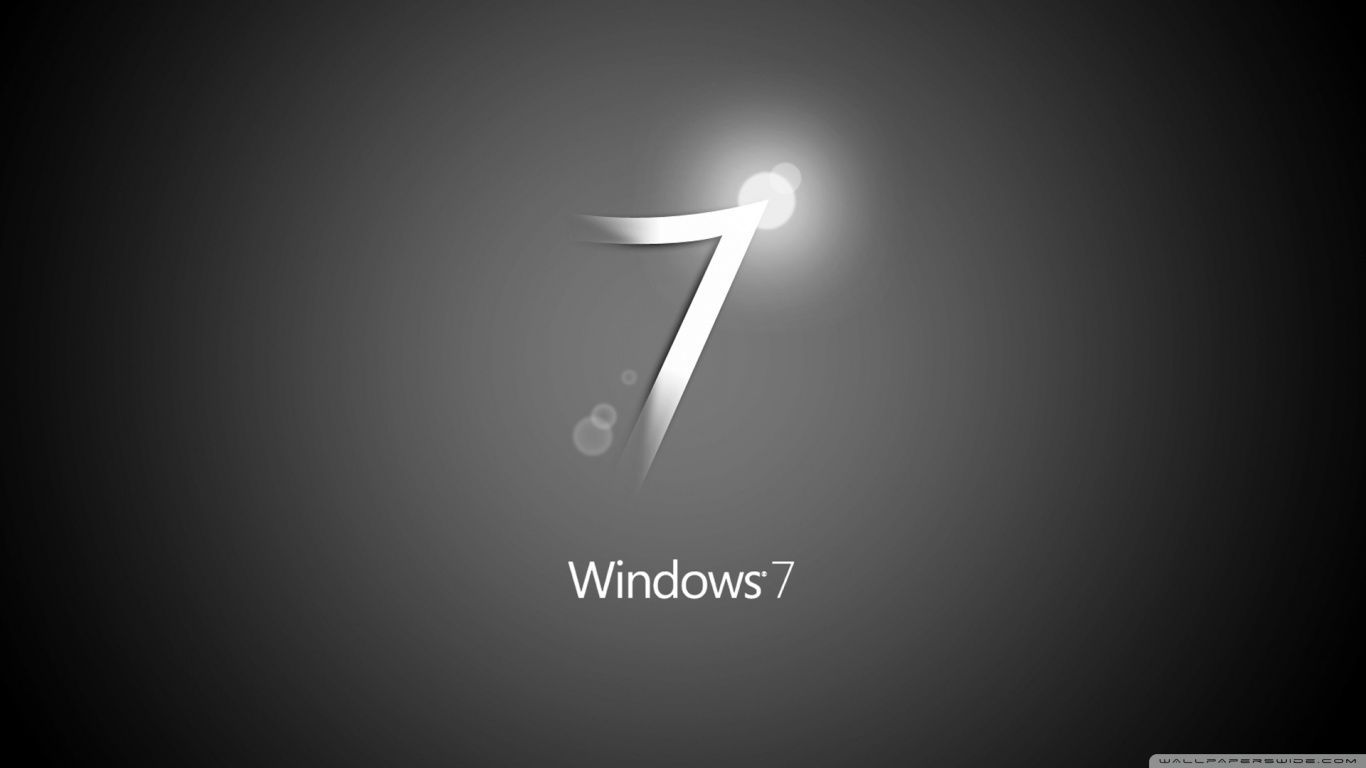 Windows 7 Black HD desktop wallpaper Widescreen High resolution