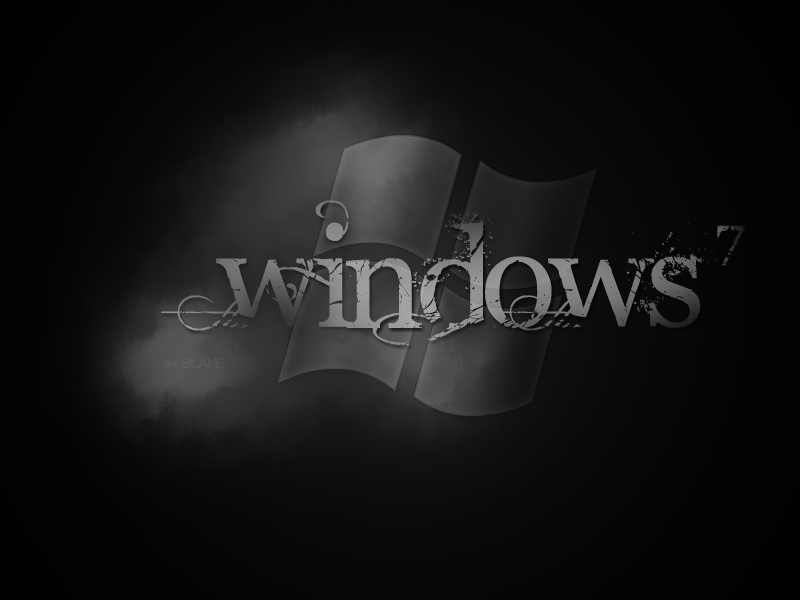 Windows 7 Black Wallpaper by BlaneGR on DeviantArt