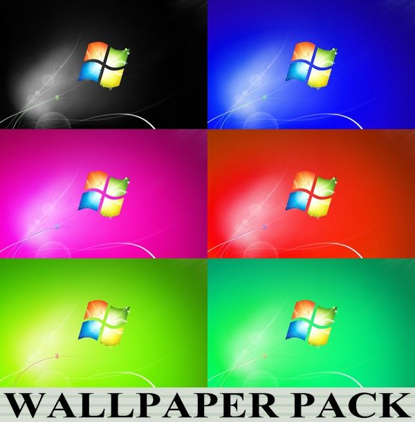 Windows 7 Coloured Wallpaper by CitizenJustin on DeviantArt