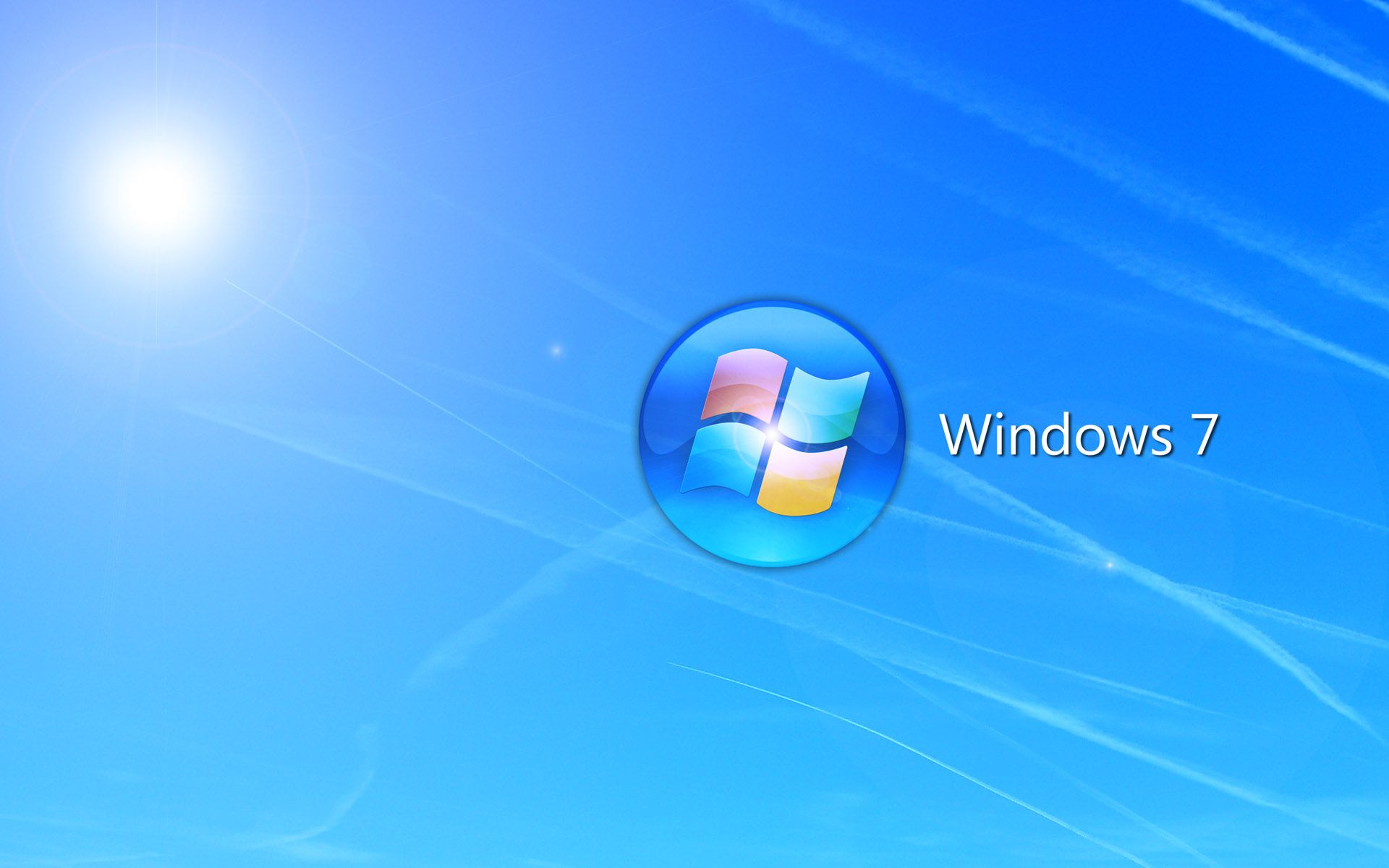 Supersonic Windows 7 Desktop Wallpaper