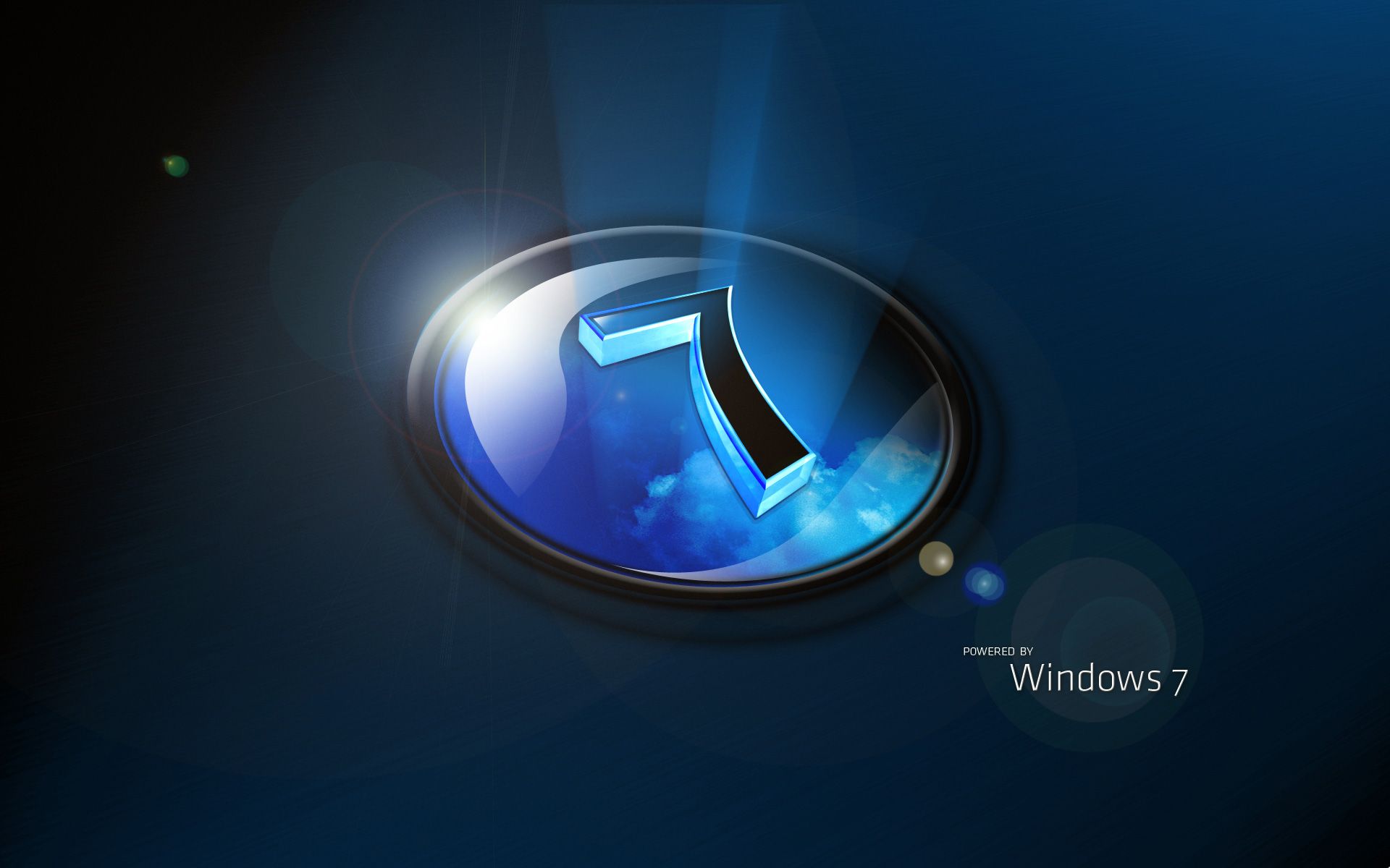 Windows 7 Reflective Logo Exclusive HD Wallpapers